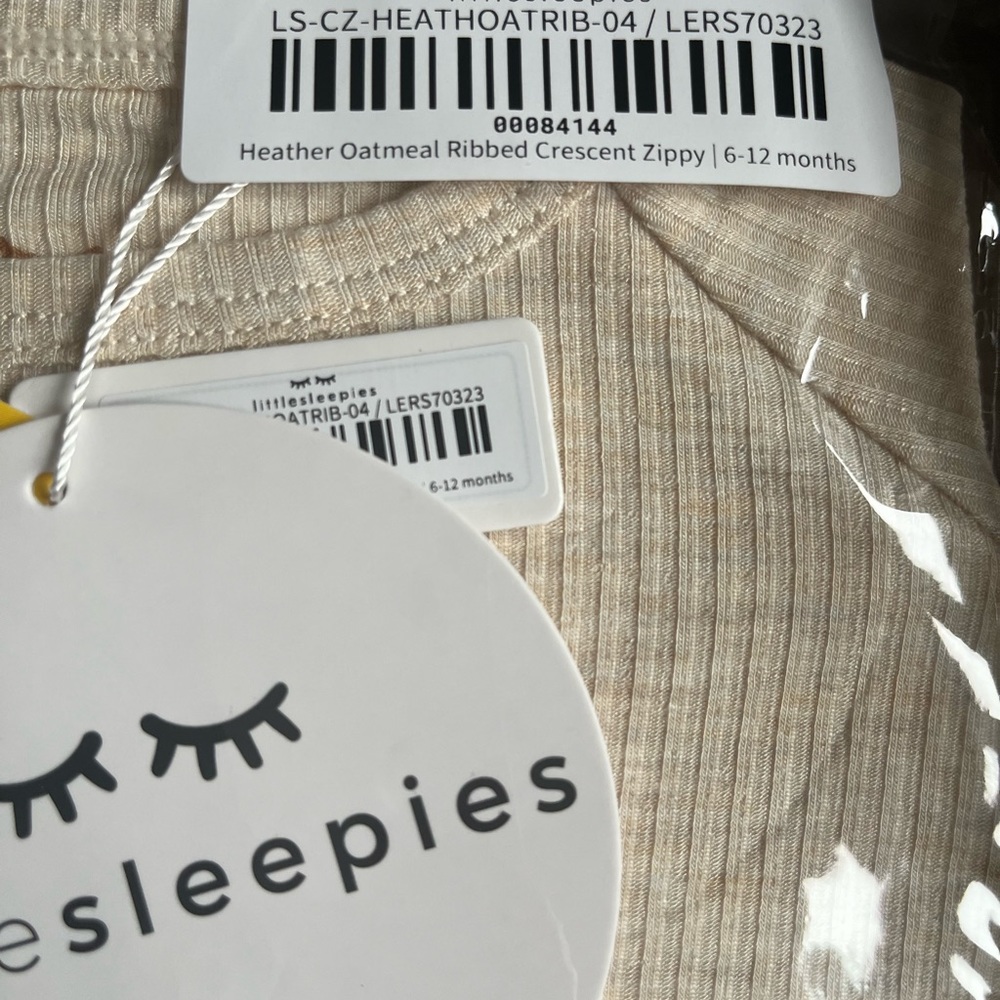 Little Sleepies Oatmeal Crescent NIB 6-12 months